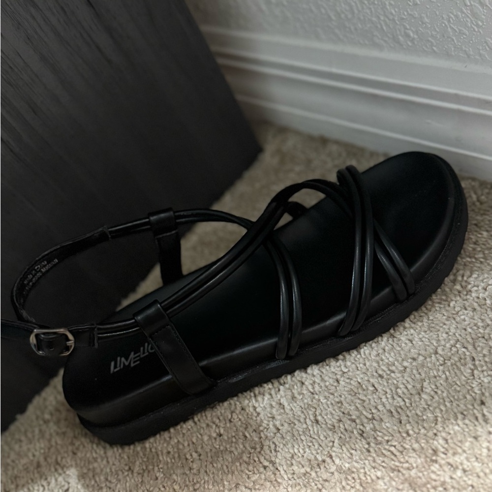 Limelight Black Sandals Elegant Design